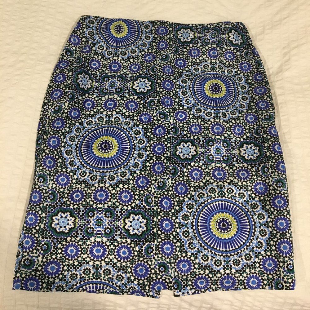 Banana Republic Mosaic Print Pencil Skirt